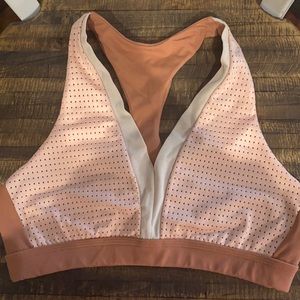 Nude tan sports bra